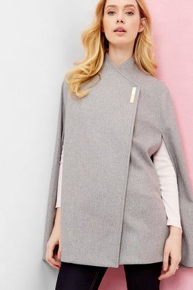 Aillaa Wool Wrap Over Cape