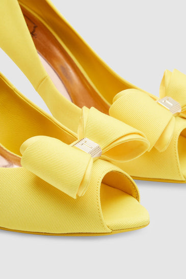 Alifair Bow Detail Peep-Toe Courts