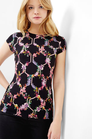 Dellila Lost Garden Fitted T-Shirt