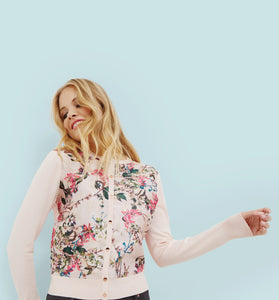 Karlia Blossom Jacquard Cardigan