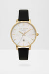 Lurisia Pearl Face Leather Strap Watch