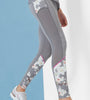 Myuni Oriental Blossom Mesh Panel Leggings